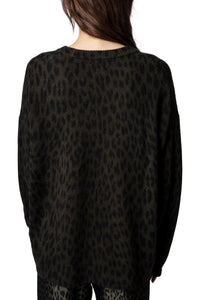 Pull Markus Leo en cachemire - Kaki