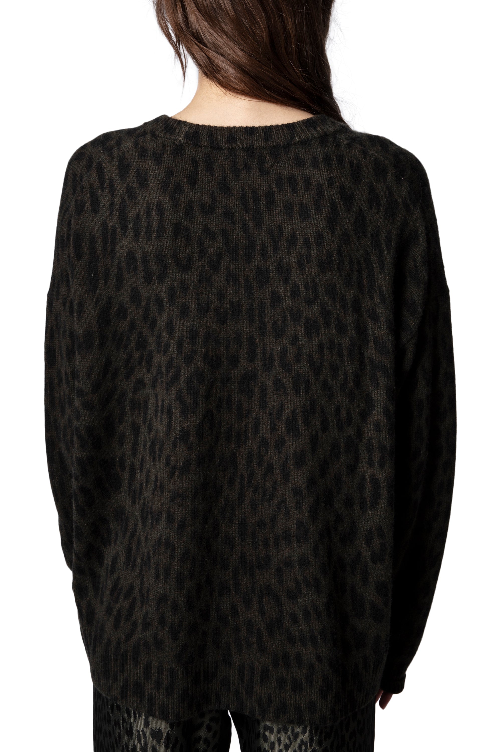 Pull Markus Leo en cachemire - Kaki