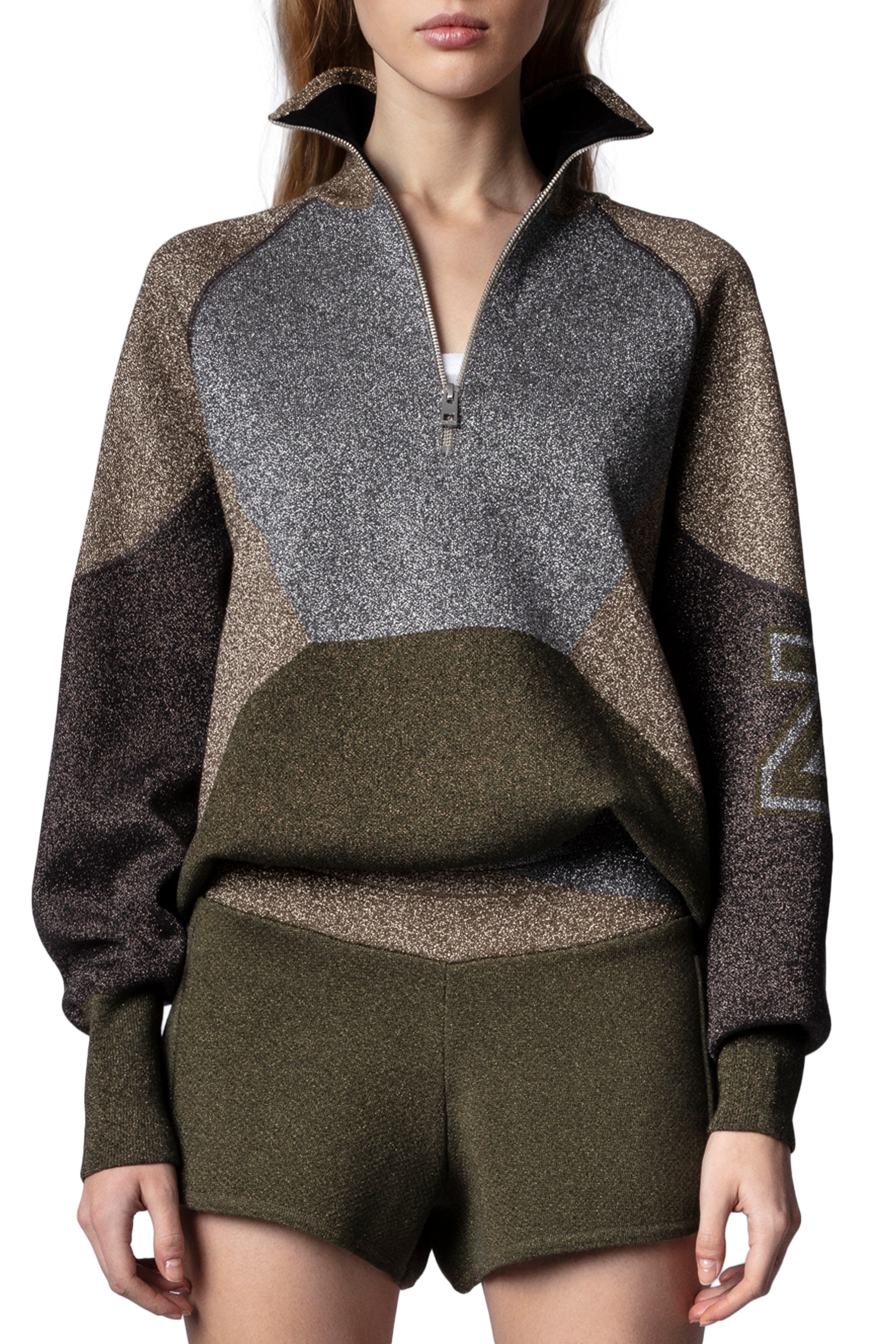 Pull Ross Shiny - Kaki
