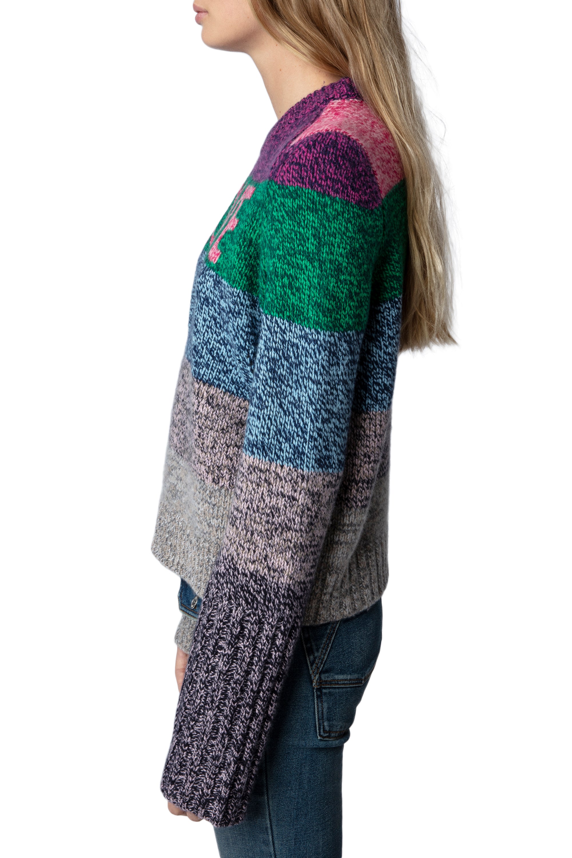 Cyrka Love cashmere and wool jumper - Fushia