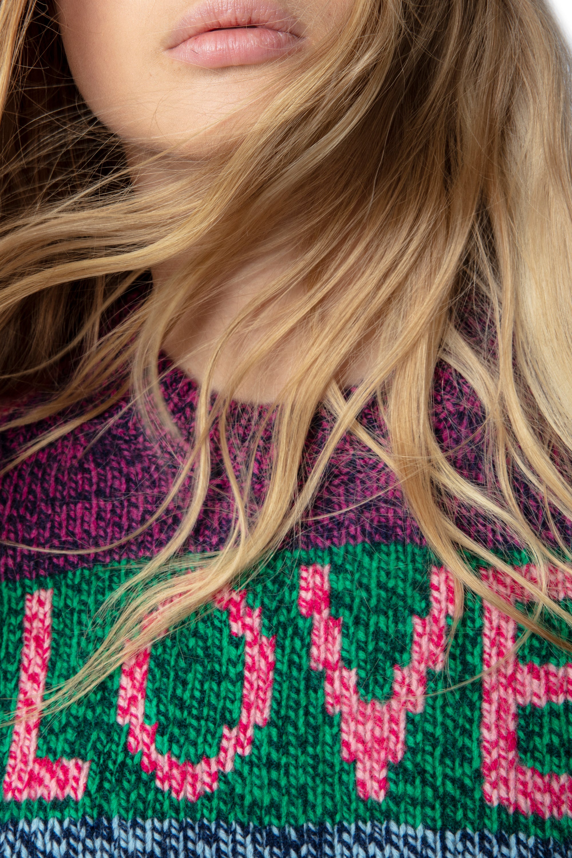 Cyrka Love cashmere and wool jumper - Fushia