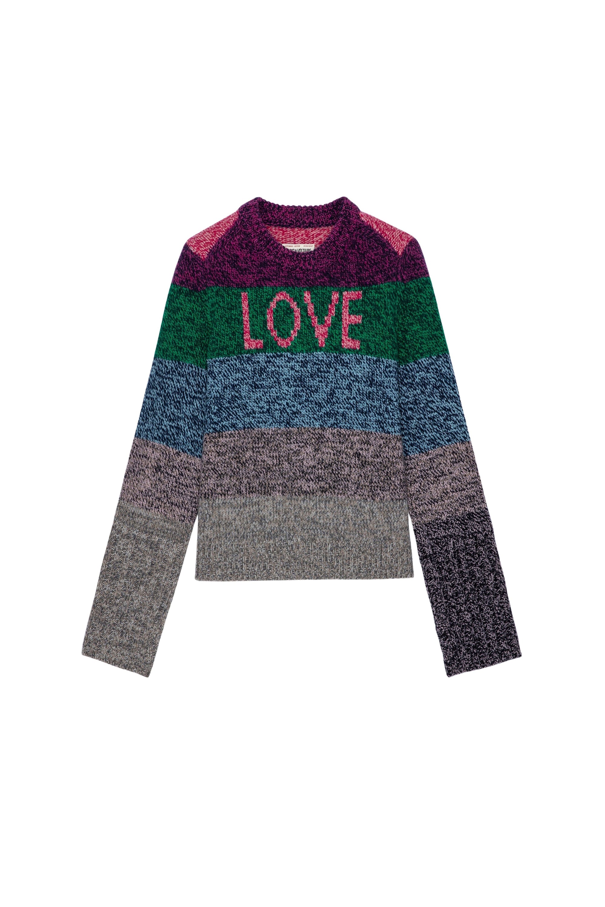 Cyrka Love cashmere and wool jumper - Fushia