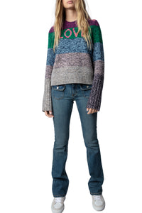 Cyrka Love cashmere and wool jumper - Fushia