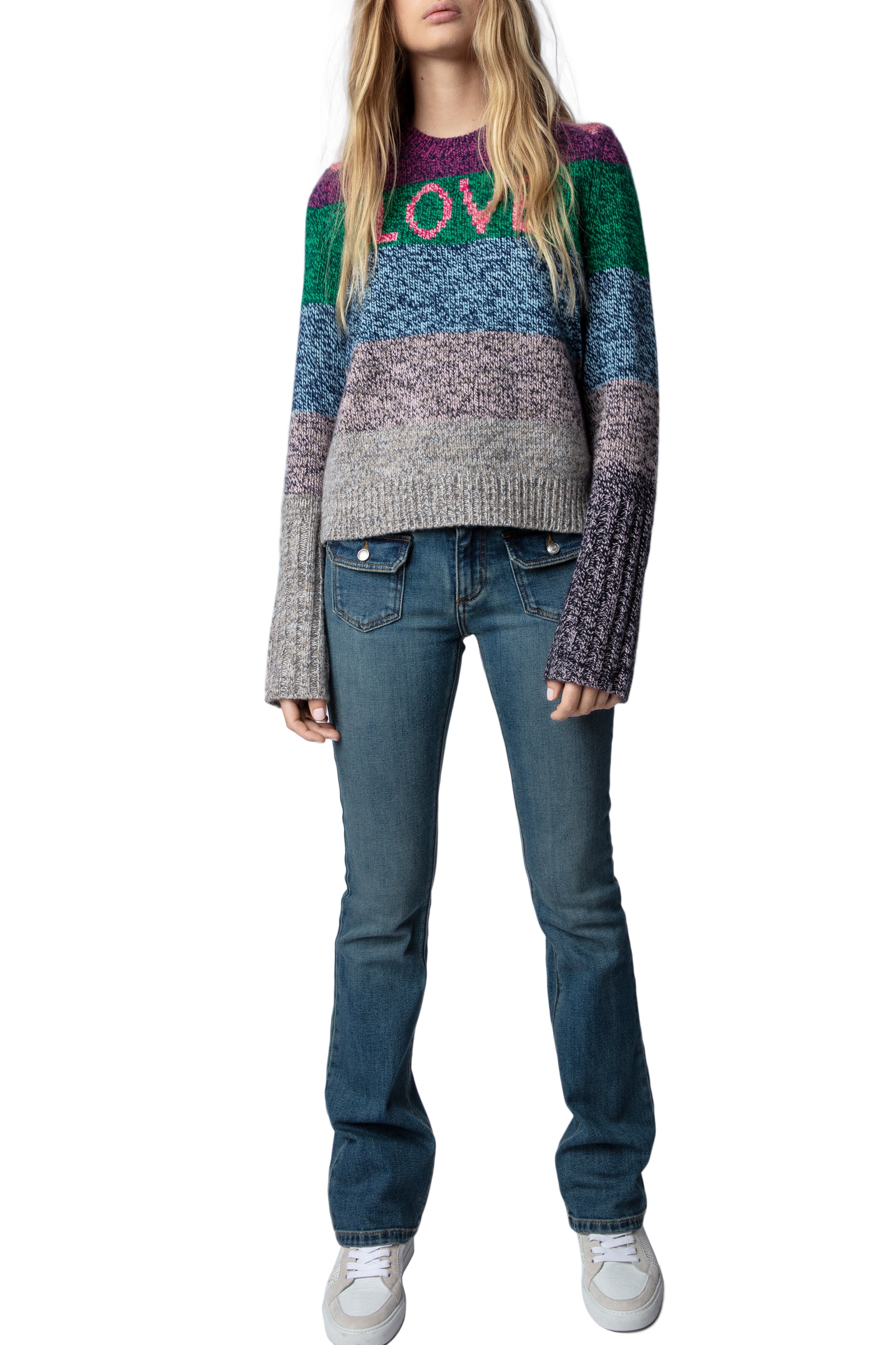 Cyrka Love cashmere and wool jumper - Fushia