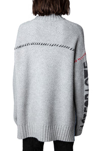 Pull Alma en cachemire - Gris Chine