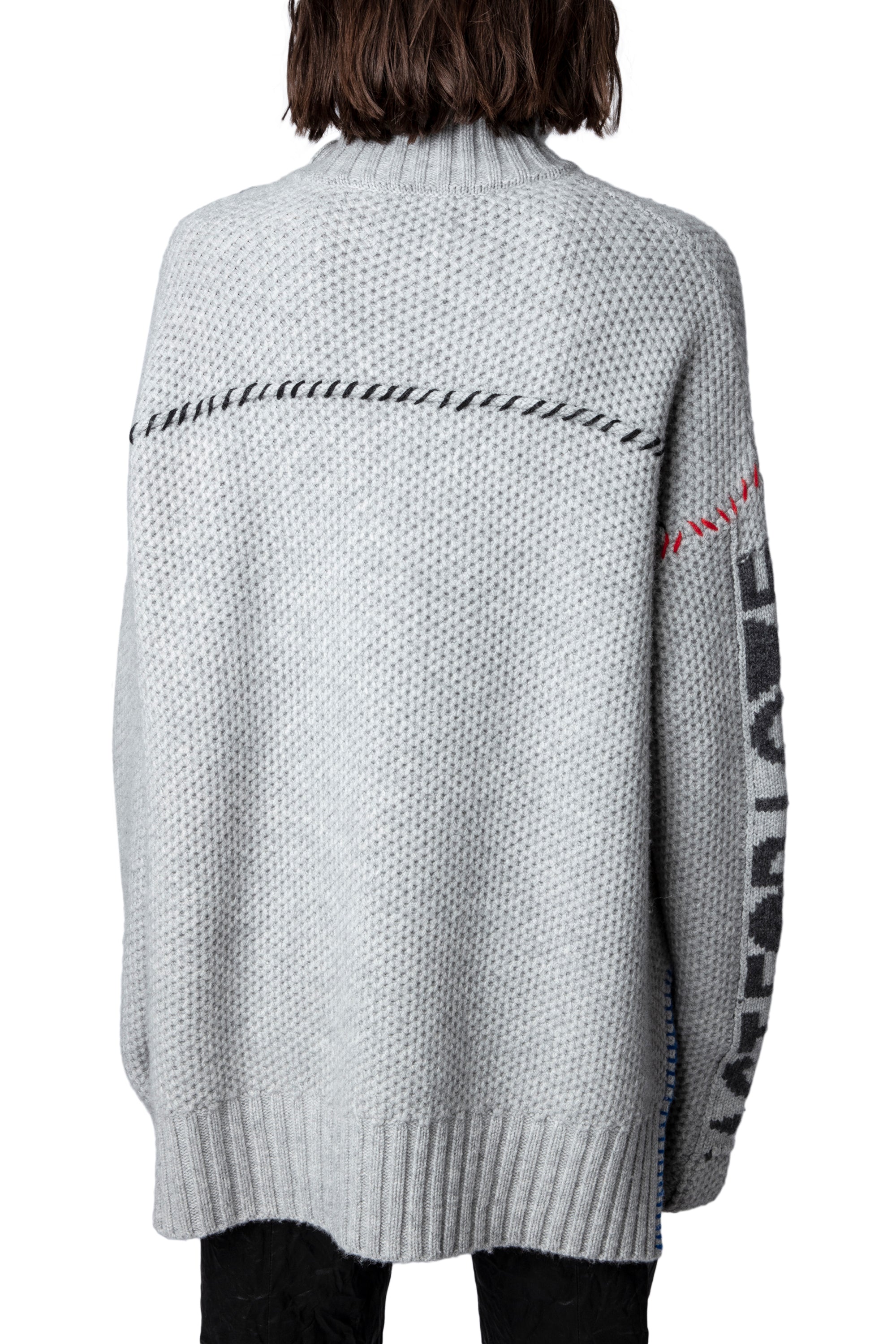 Pull Alma en cachemire - Gris Chine