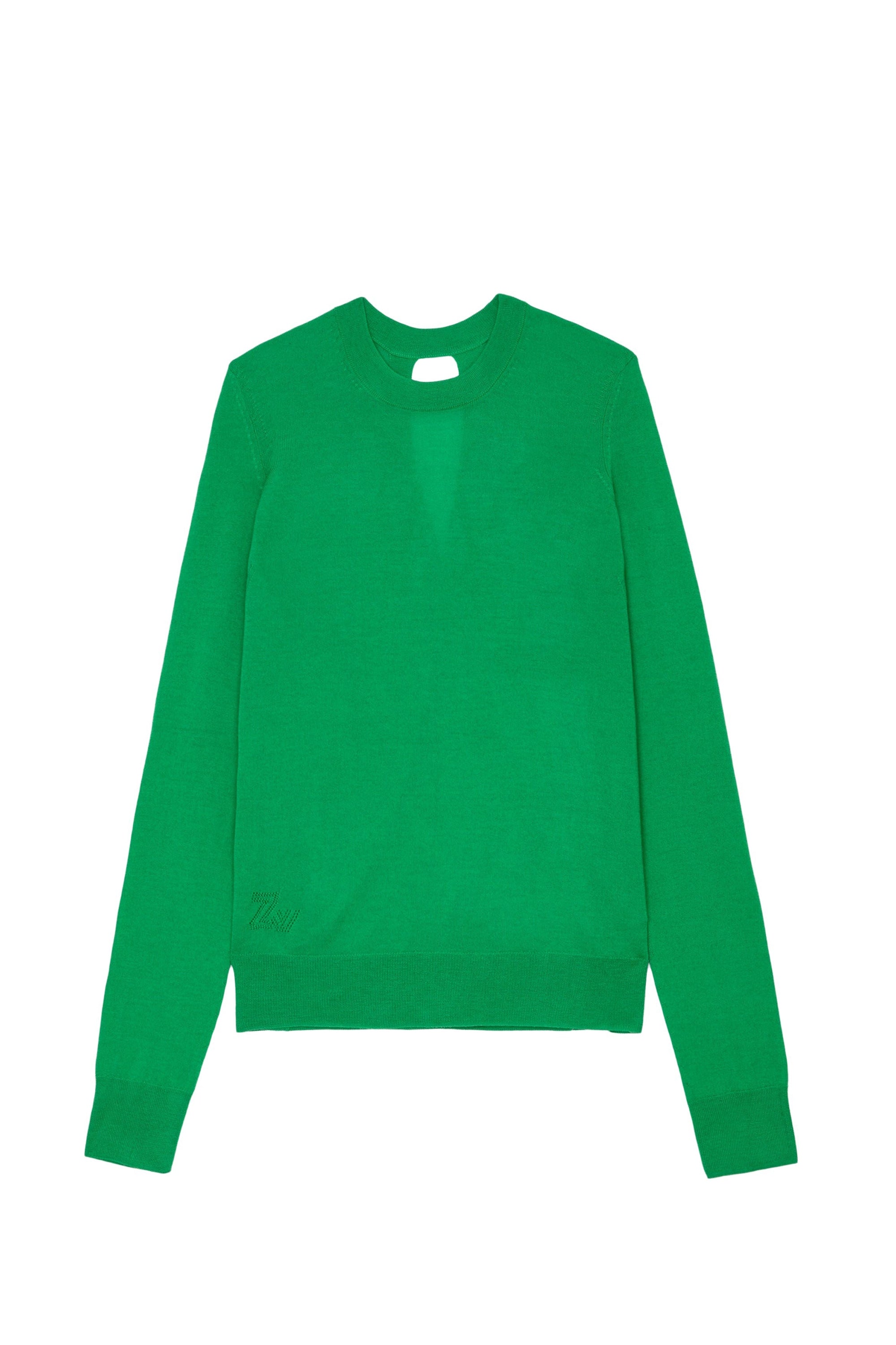 Emma jumper in merino wool - Apple