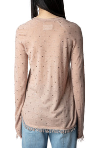 Pull Riviera en cachemire - Blush