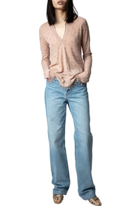 Pull Riviera en cachemire - Blush