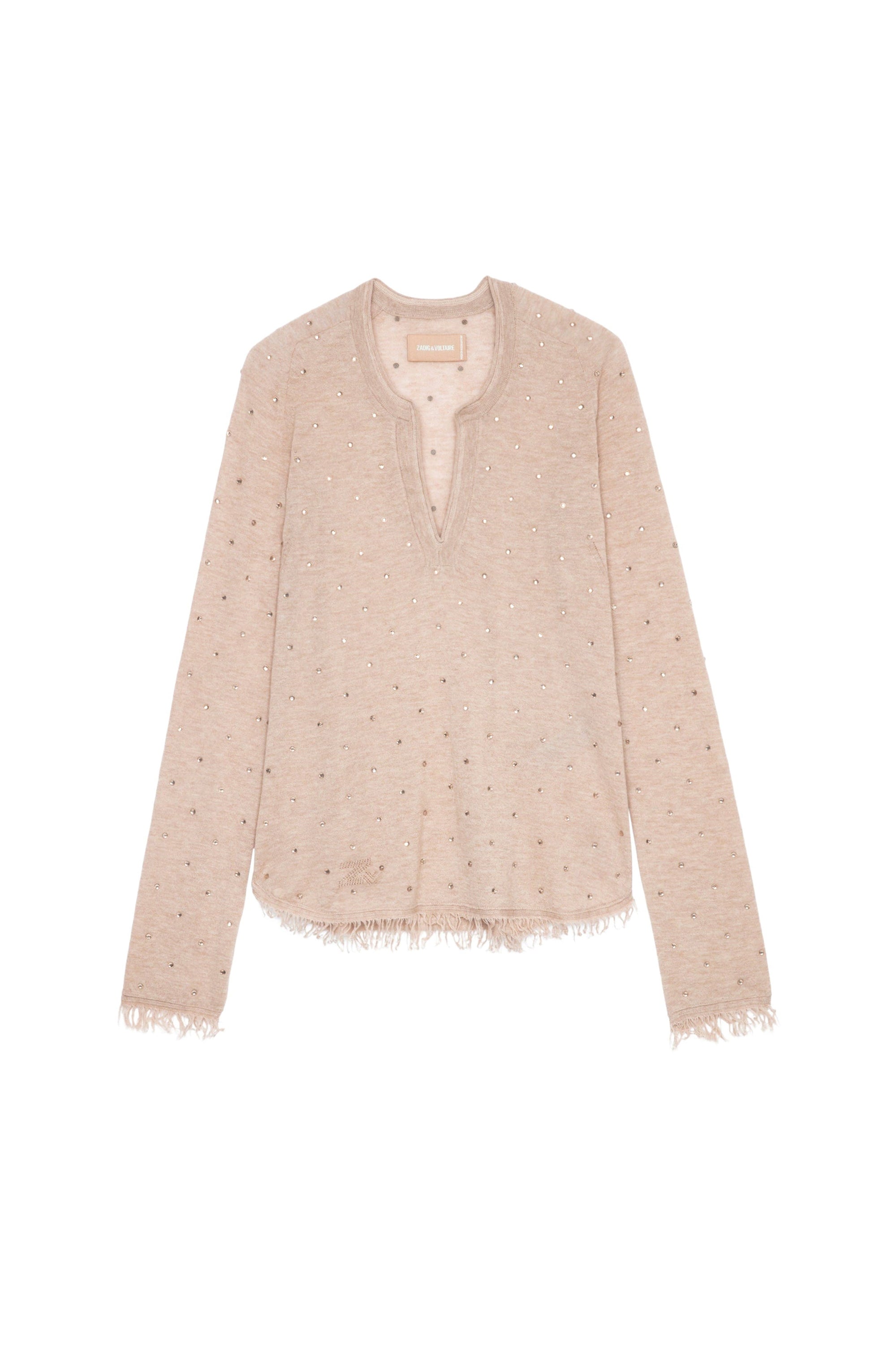 Pull Riviera en cachemire - Blush