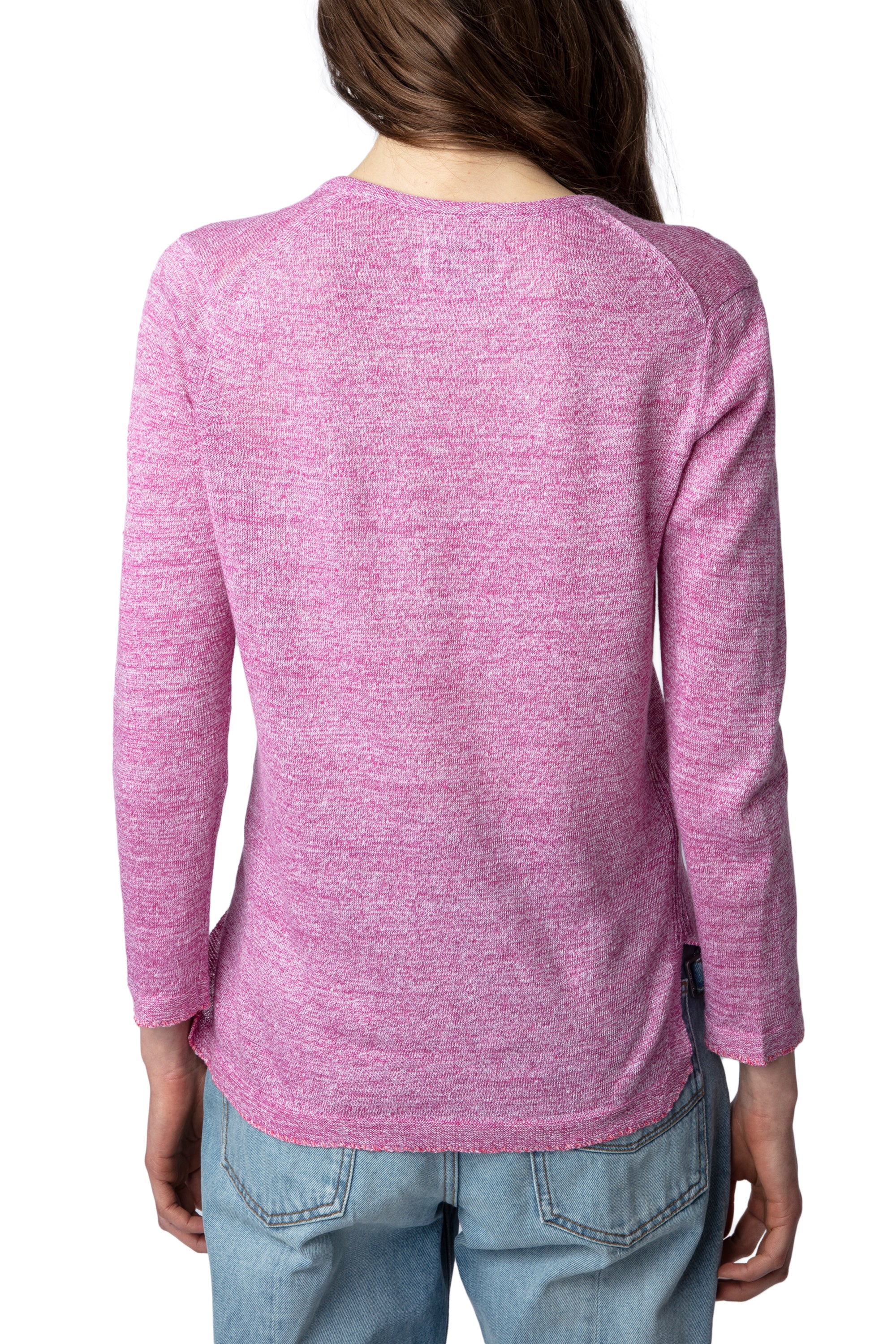 Amber Li linen jumper - Pink