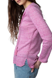 Amber Li linen jumper - Pink