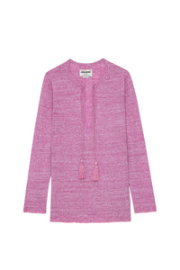 Amber Li linen jumper - Pink