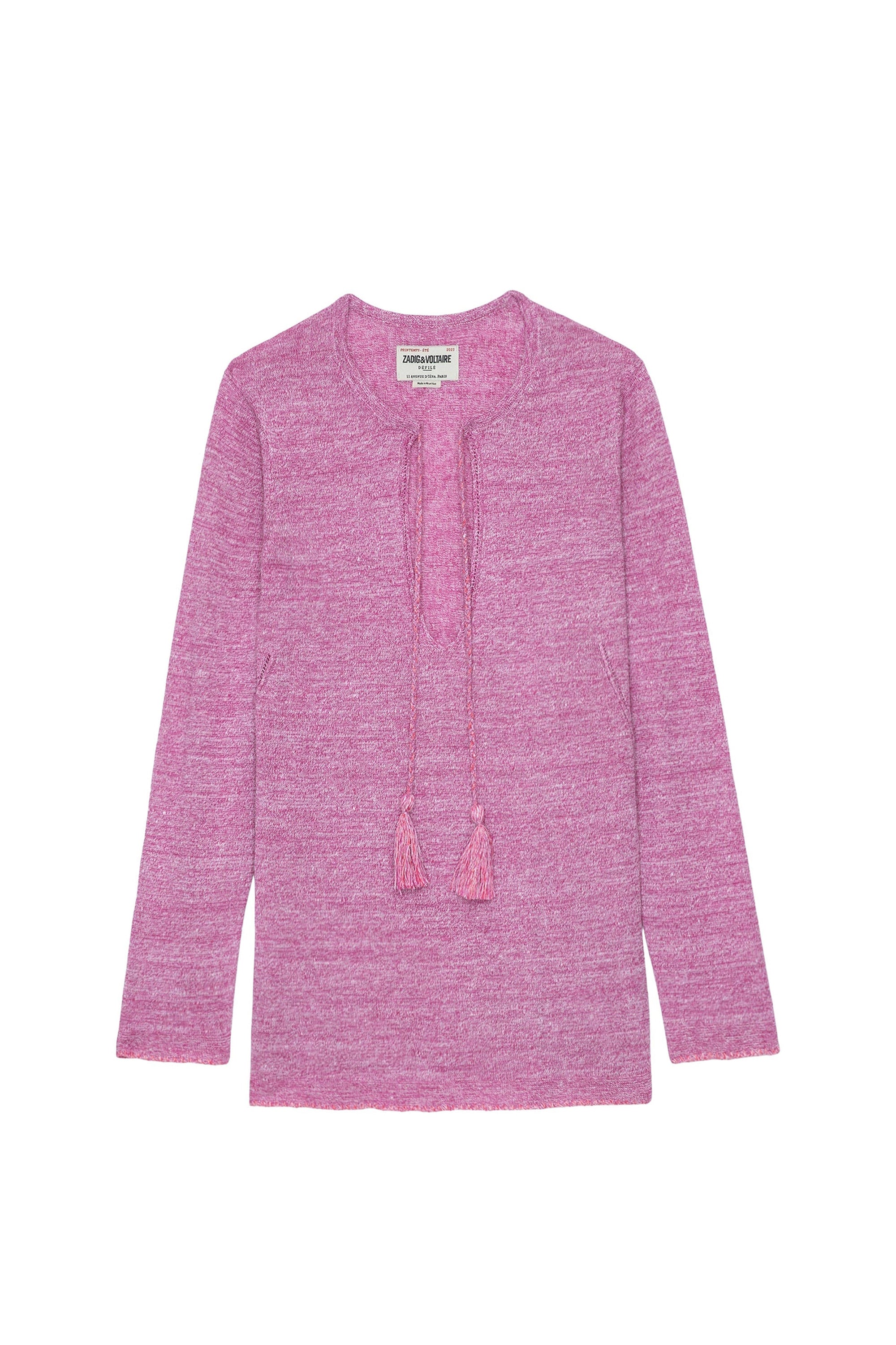 Amber Li linen jumper - Pink