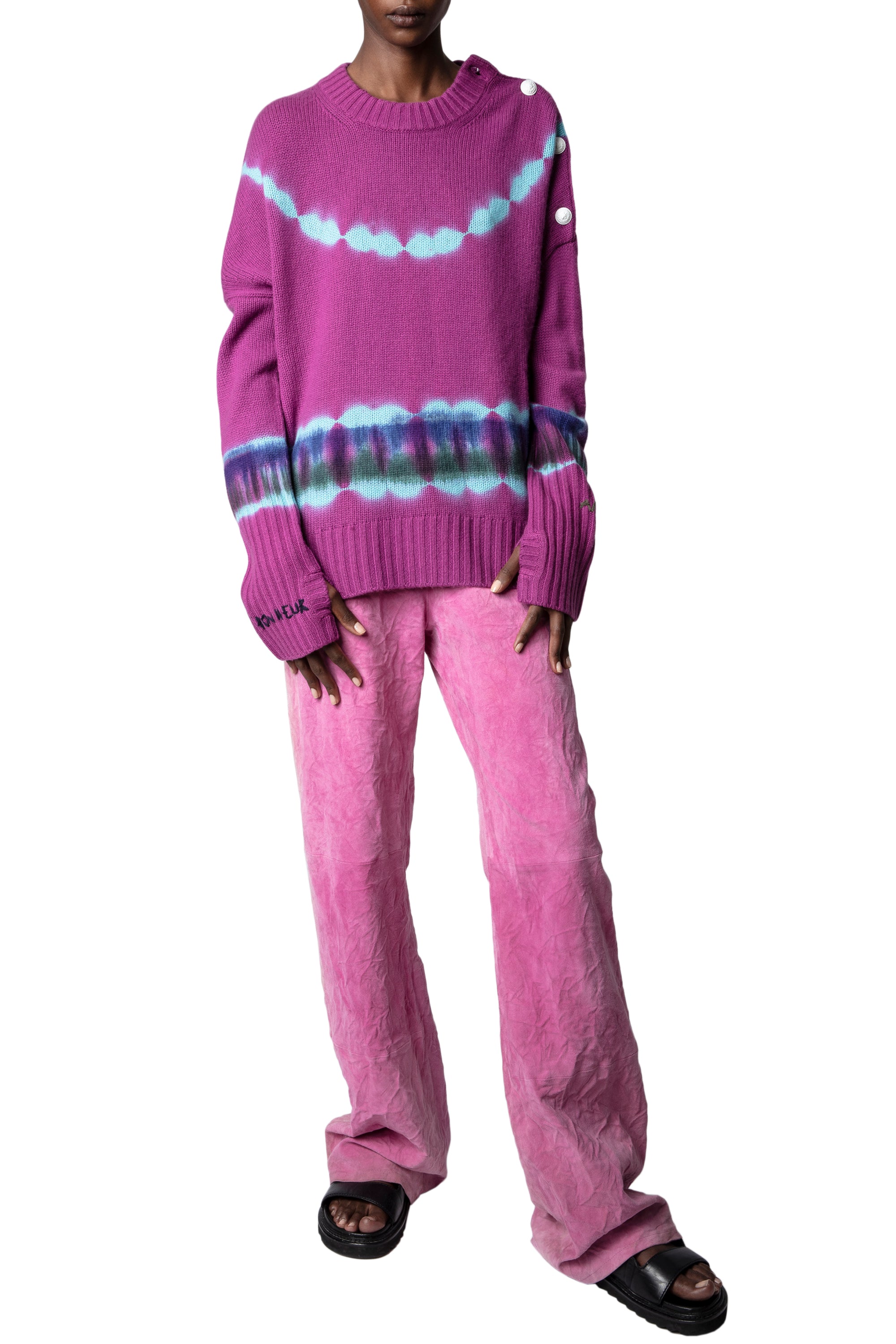 Malta cashmere jumper - Mauve
