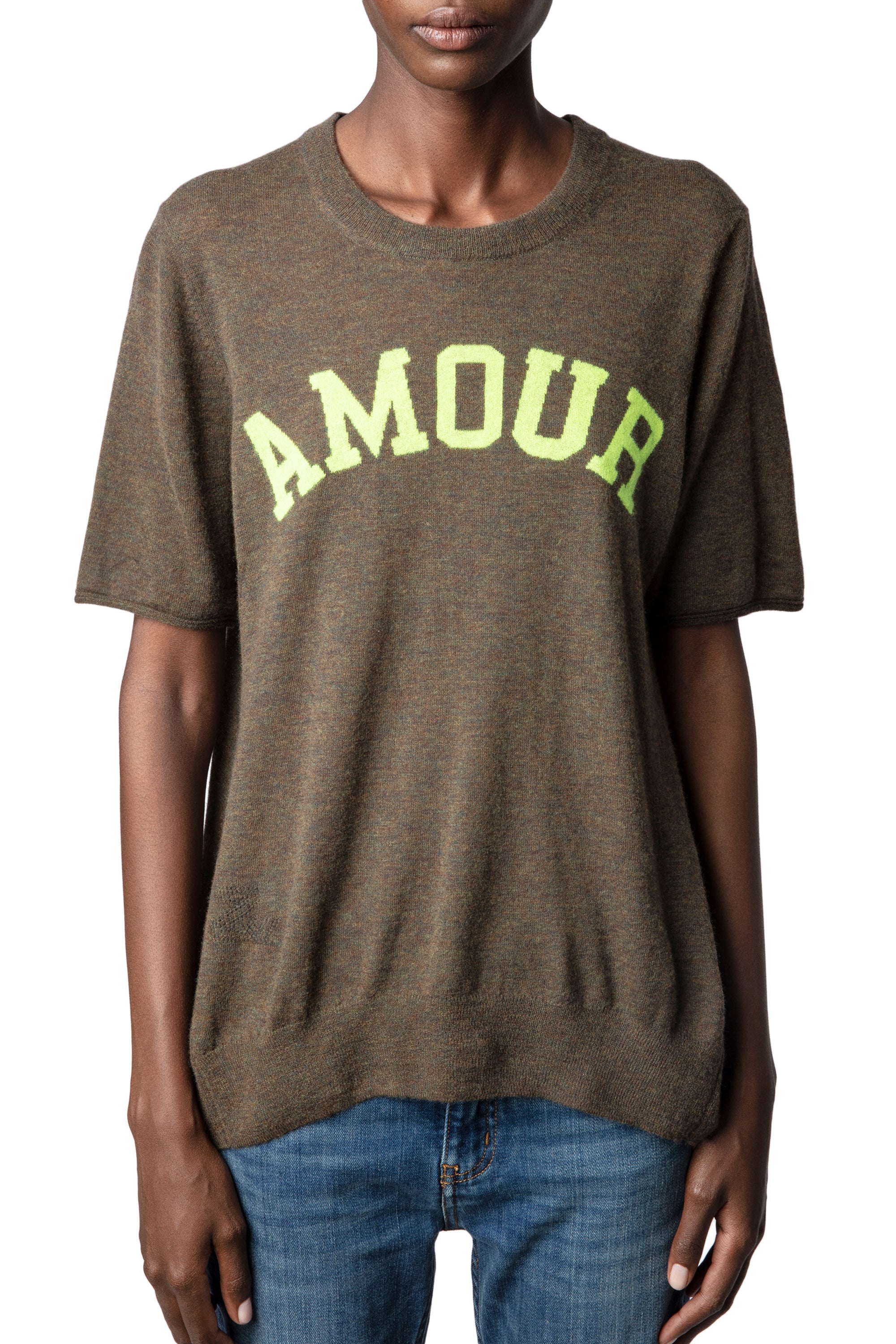 Pull Maddy en cachemire - Kaki