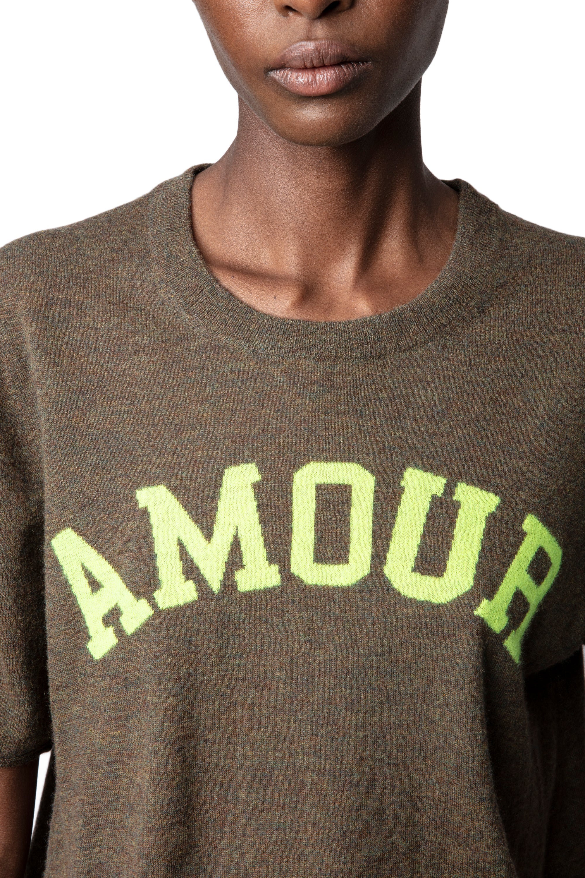 Pull Maddy en cachemire - Kaki