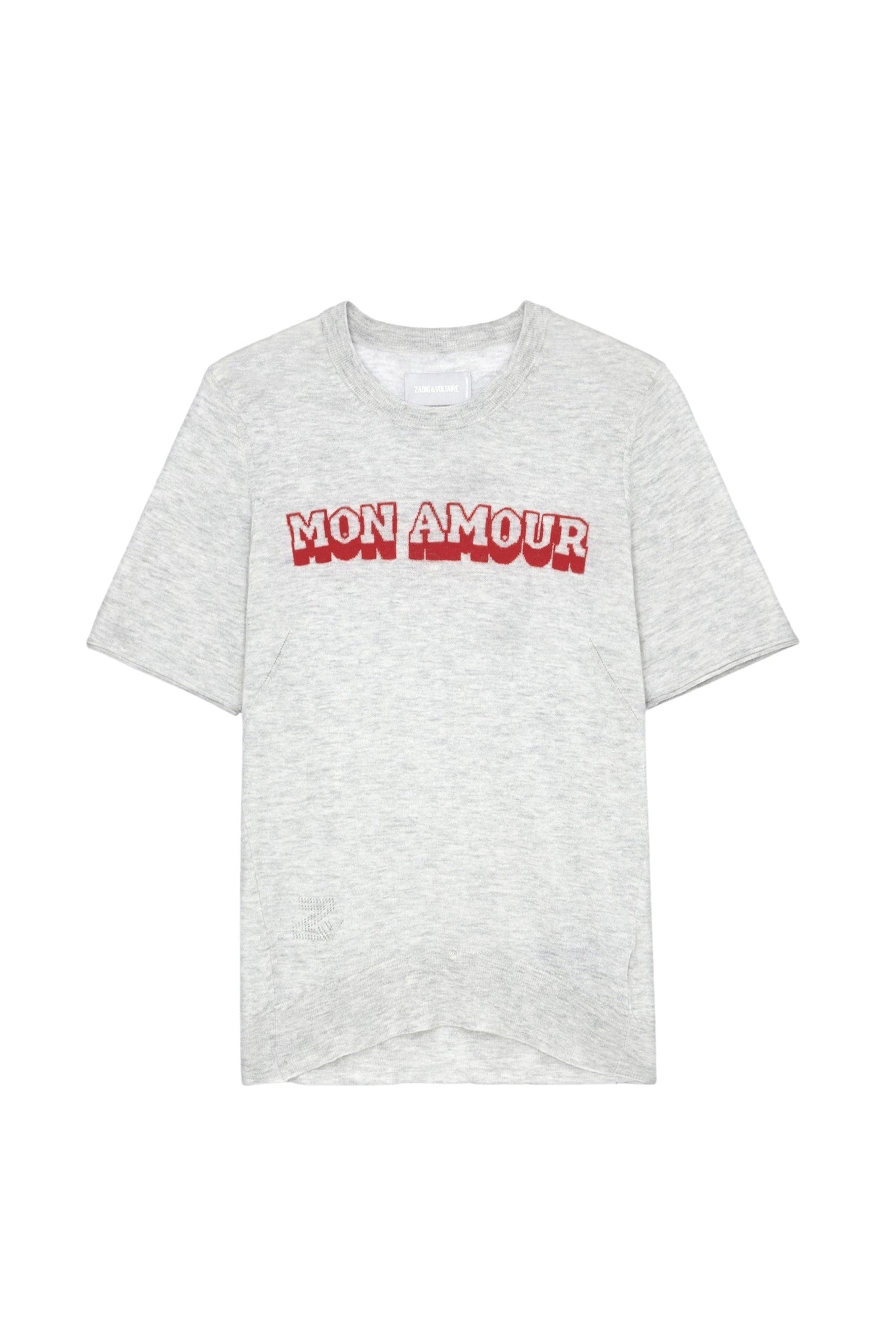 Pull Ida Mon Amour en cachemire - Neige