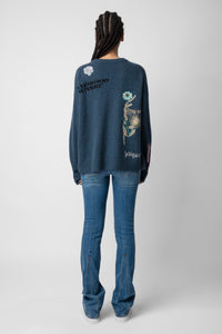 Pull Markus en cachemire - Denim