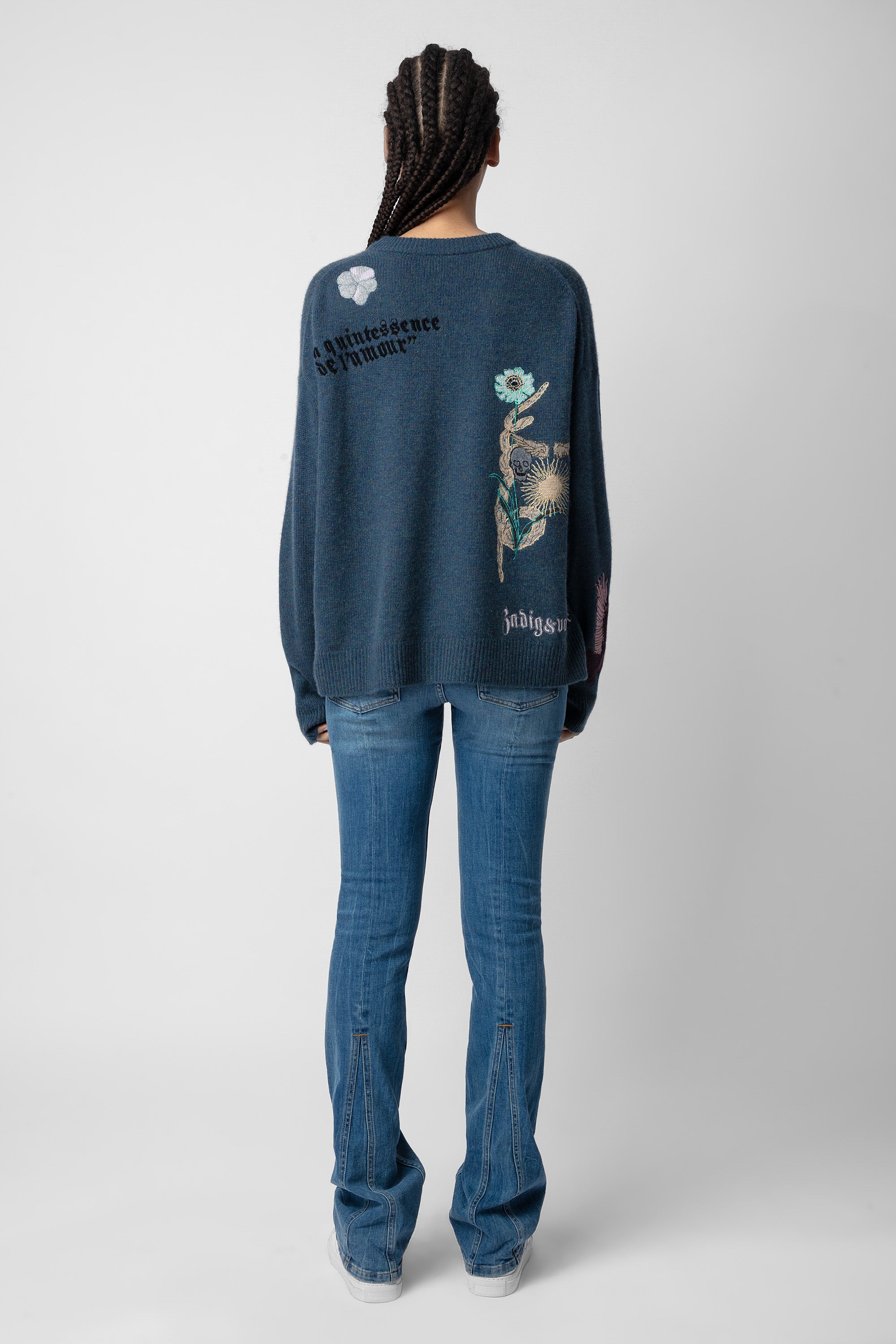 Pull Markus en cachemire - Denim