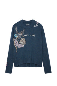 Pull Markus en cachemire - Denim