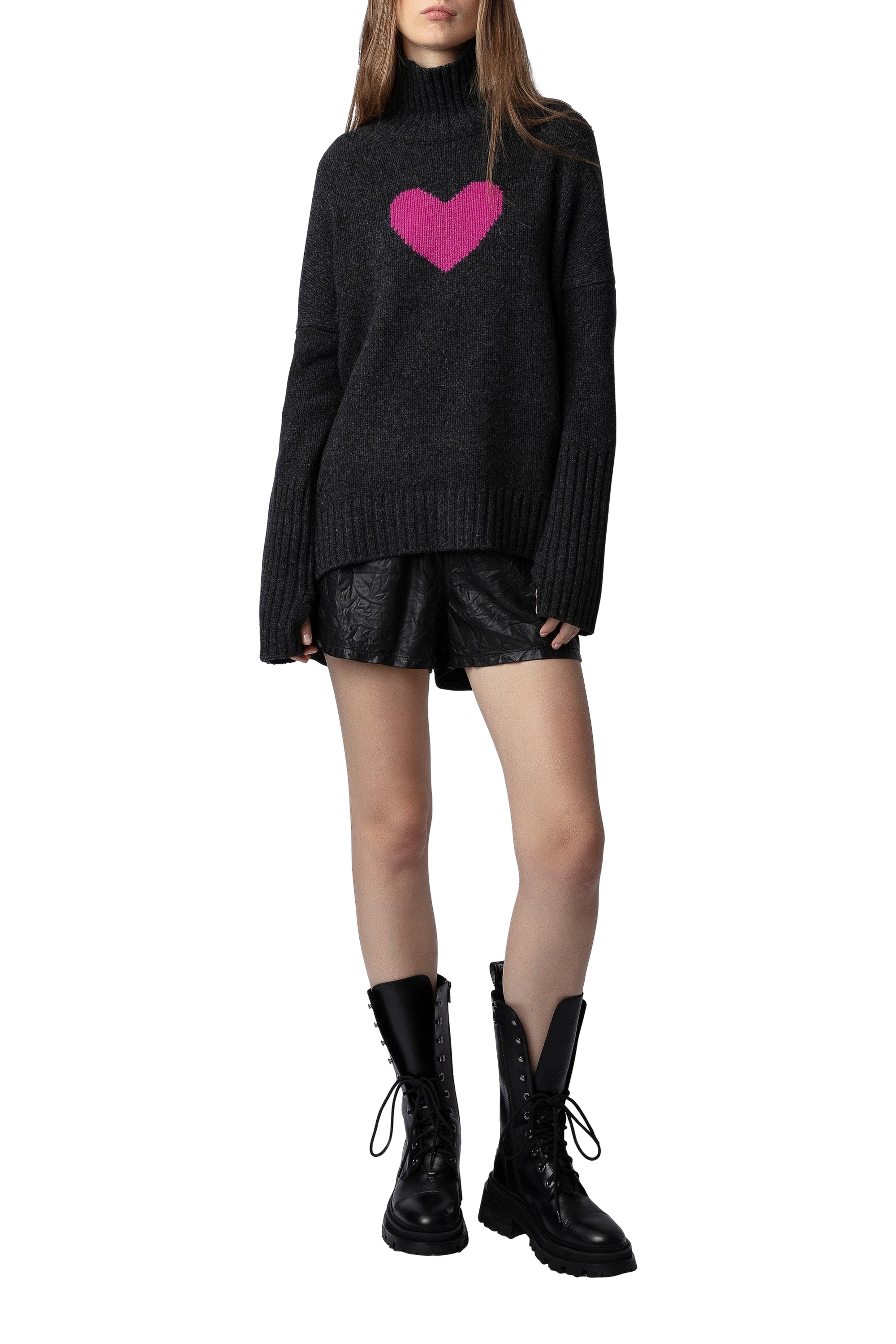 Pull Alma en laine - Ardoise