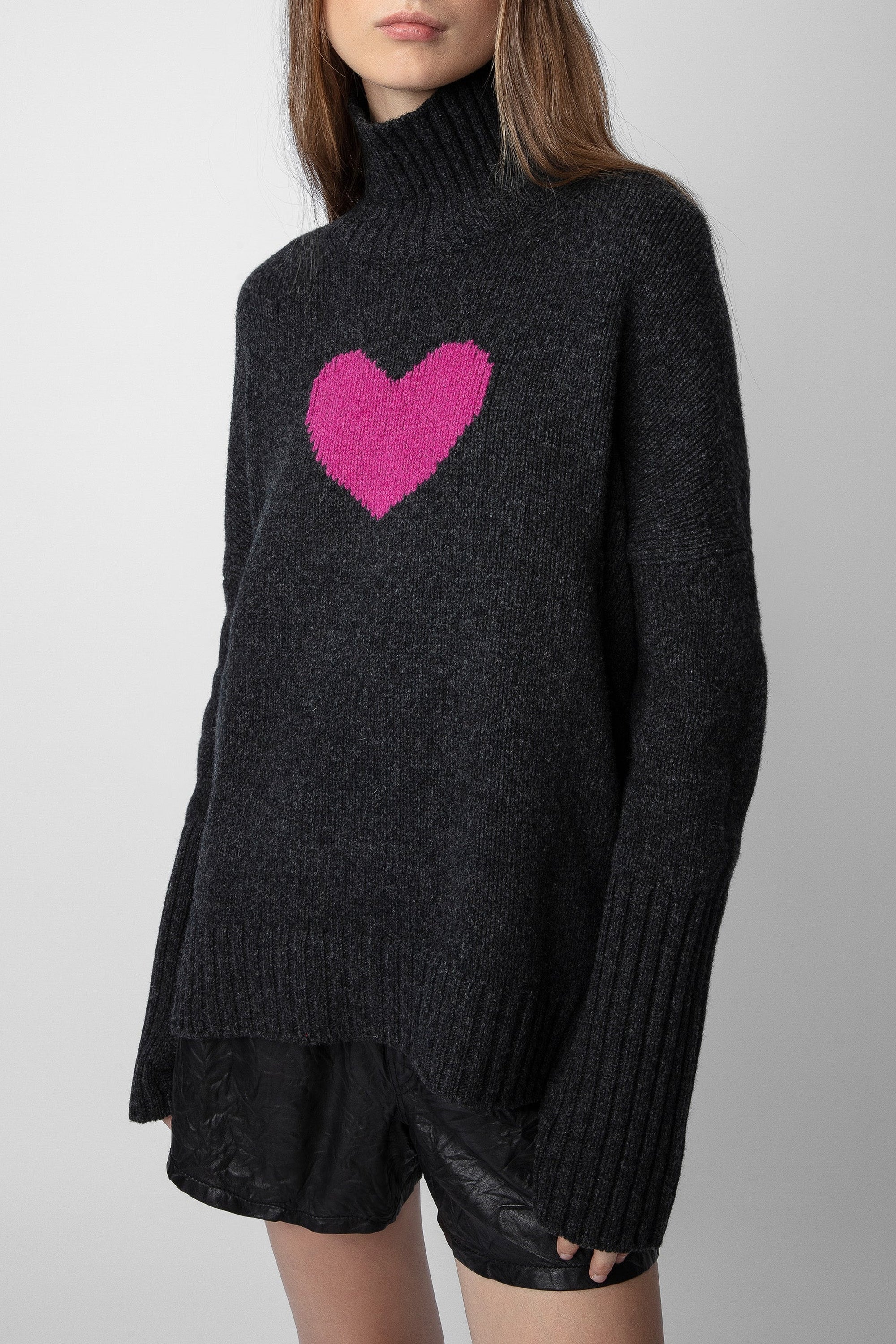 Pull Alma en laine - Ardoise