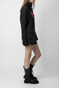 Pull Alma en laine - Ardoise