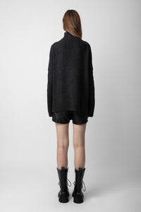 Pull Alma en laine - Ardoise
