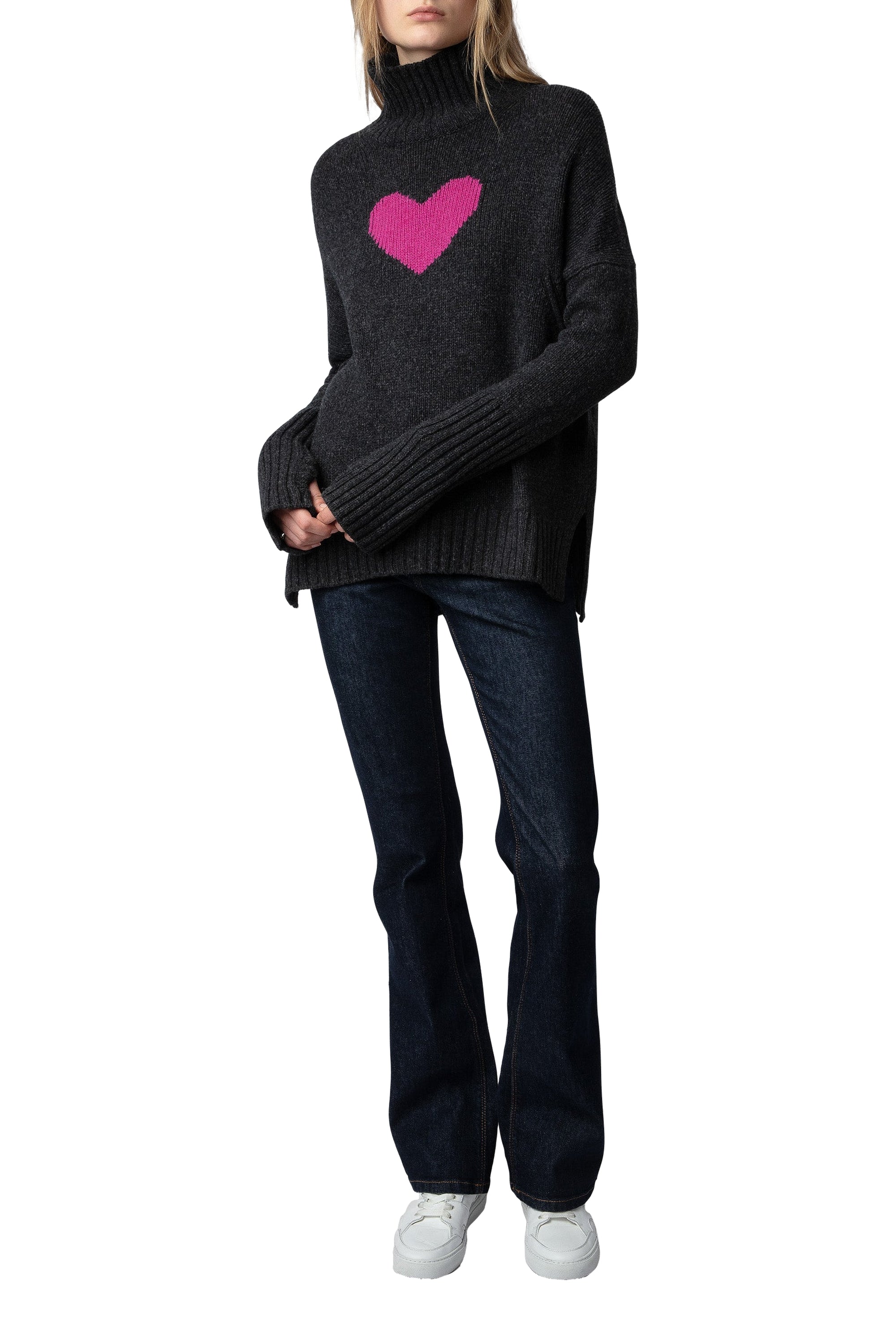 Pull Alma en laine - Ardoise