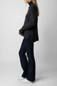 Pull Alma en laine - Ardoise