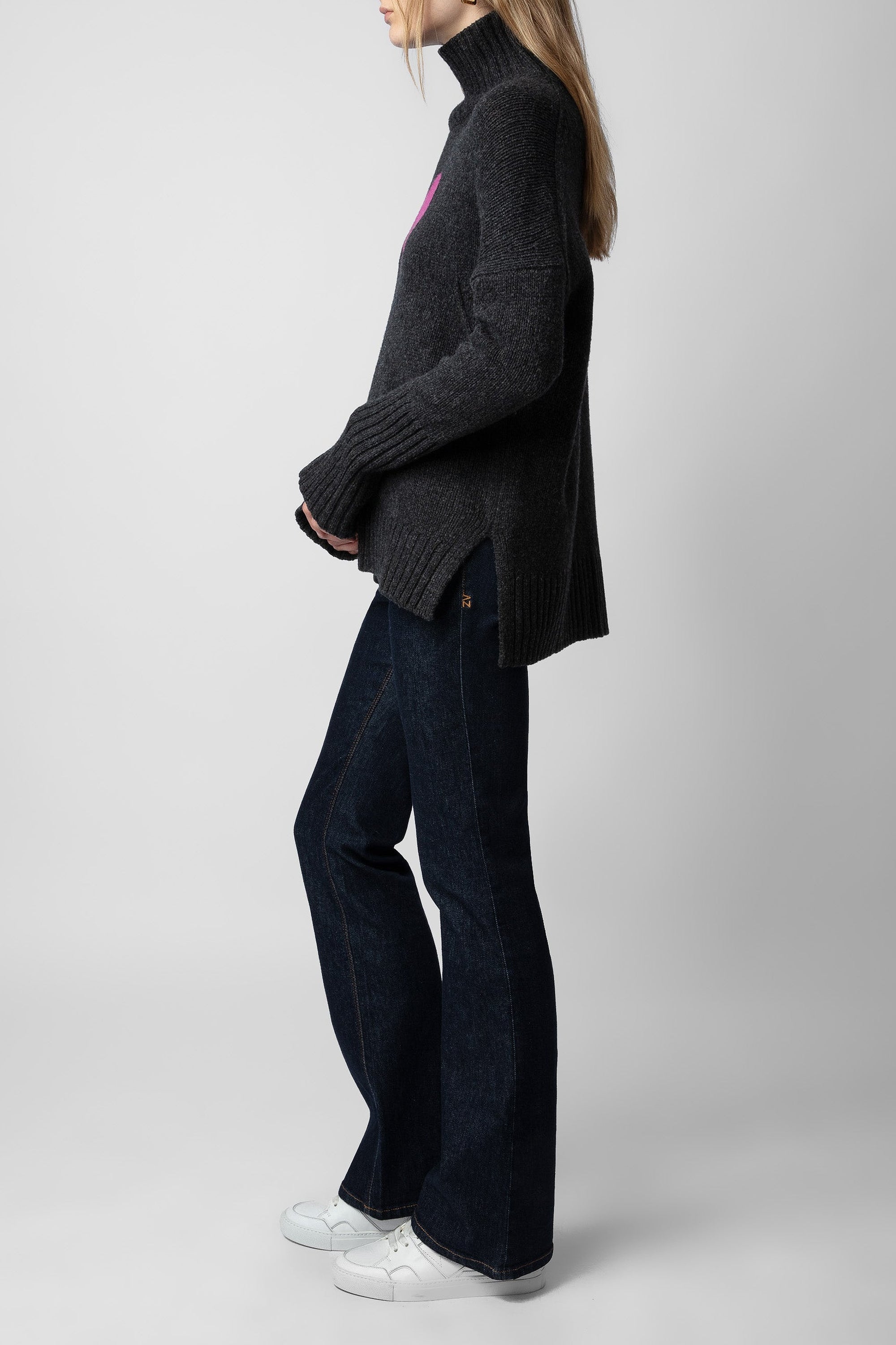 Pull Alma en laine - Ardoise