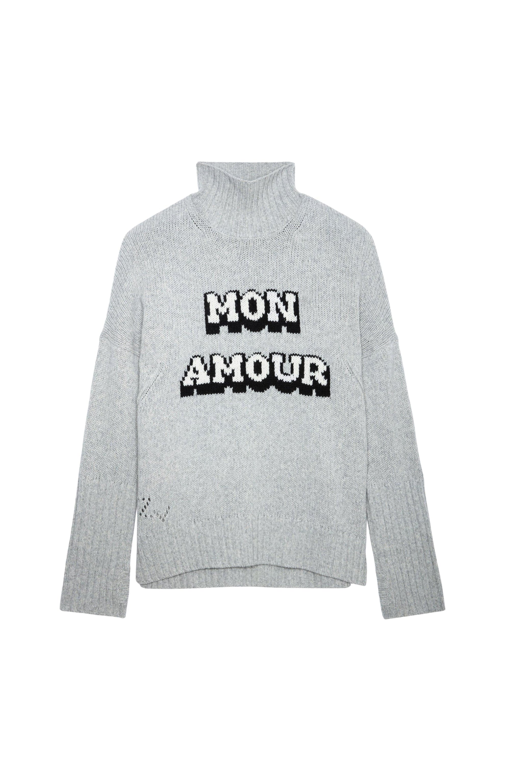 Pull Alma Mon Amour en laine - Gris Chine