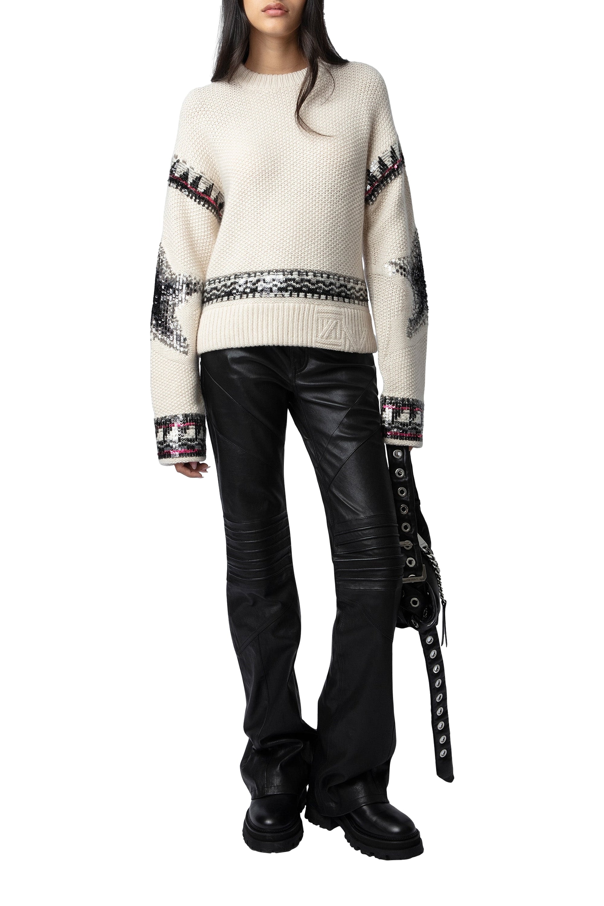 Pull Kanson Sequins en cachemire - Sugar