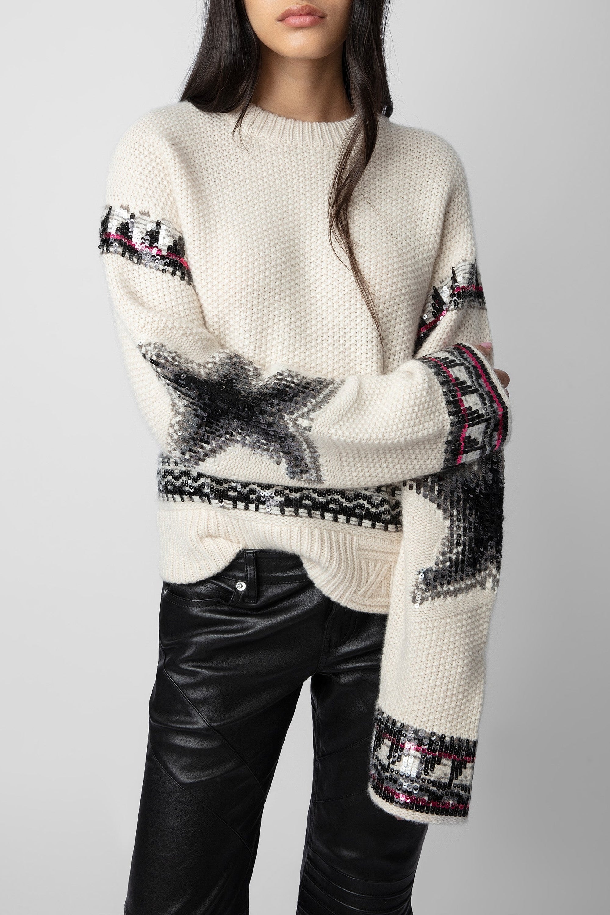 Pull Kanson Sequins en cachemire - Sugar