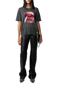 Ida Photoprint cashmere jumper - Slate