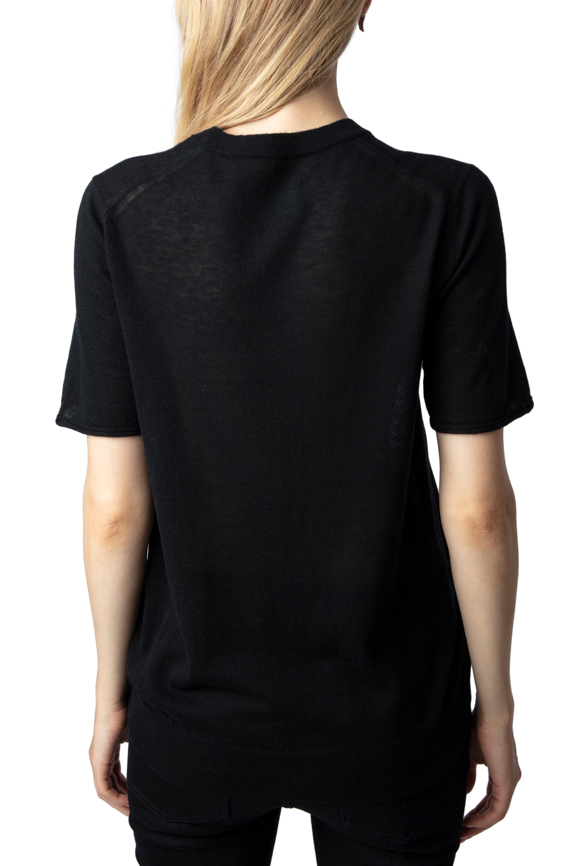 Ida Stars Strass cashmere jumper - Black