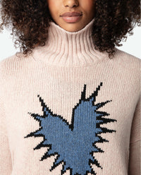 Sweat-shirt Alma Spiked Heart en laine - Sweet