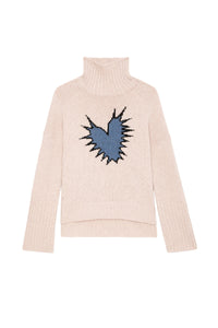 Sweat-shirt Alma Spiked Heart en laine - Sweet
