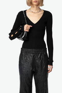 Pull Syla en laine - Noir