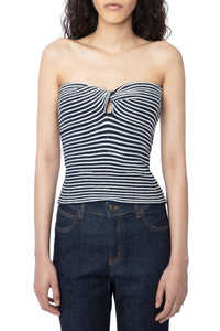 Top Twista en laine - Encre