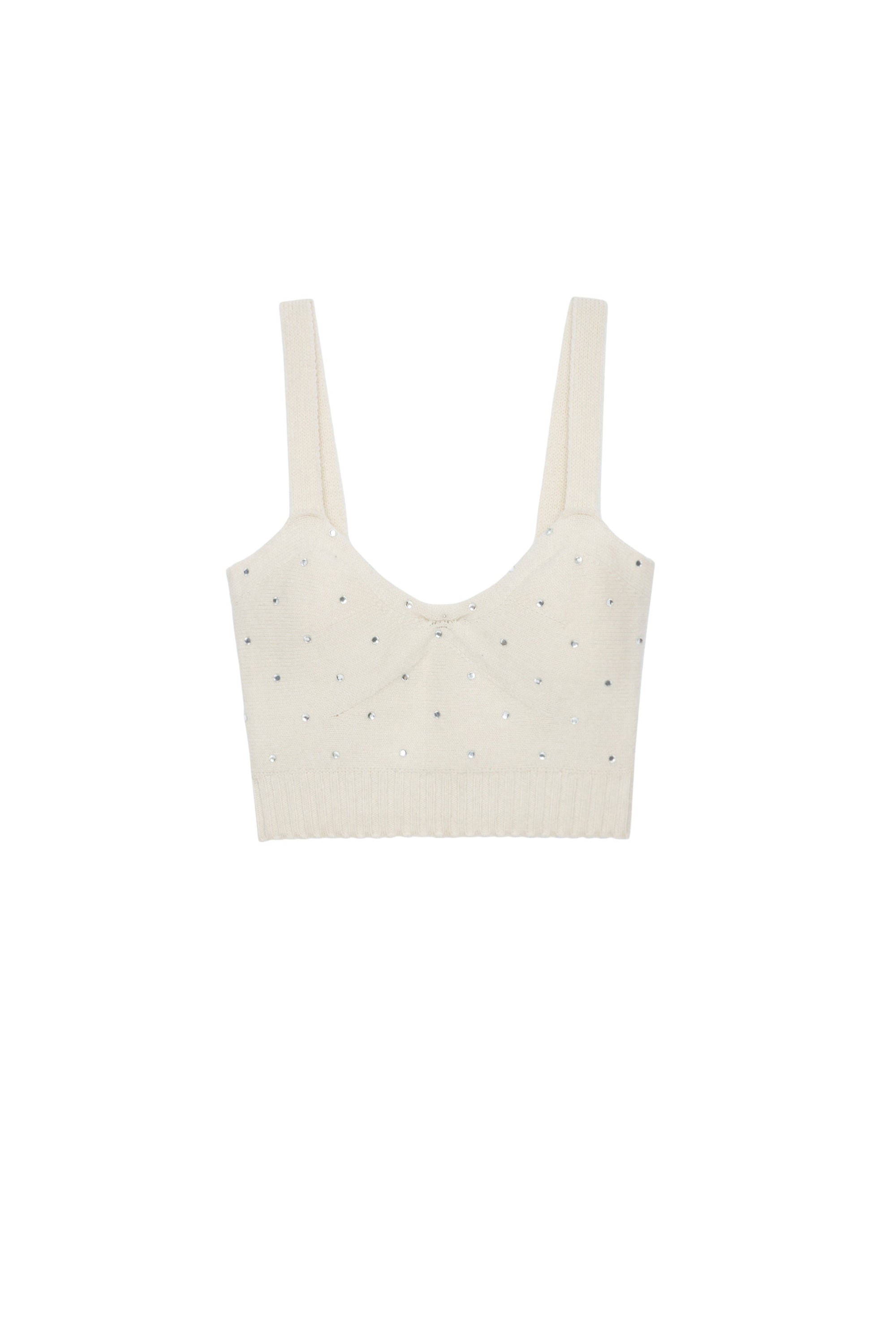 Top Bettina en laine - Ecru
