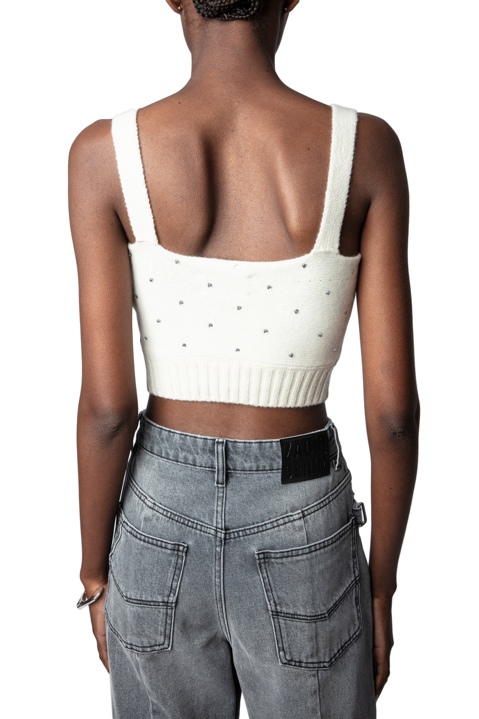 Top Bettina en laine - Ecru