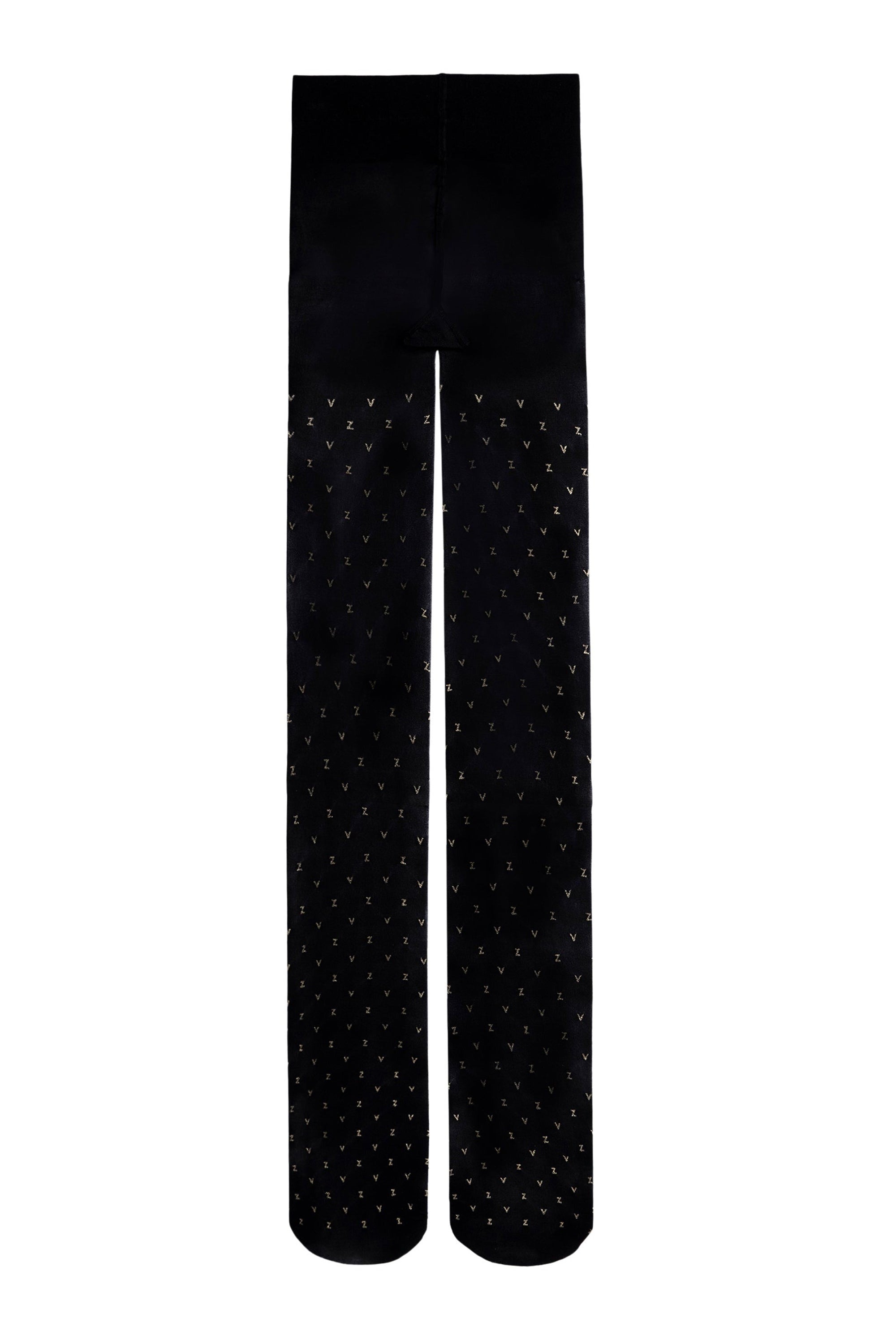 Collants à logo Gold Fogal X Zadig&Voltaire - Noir
