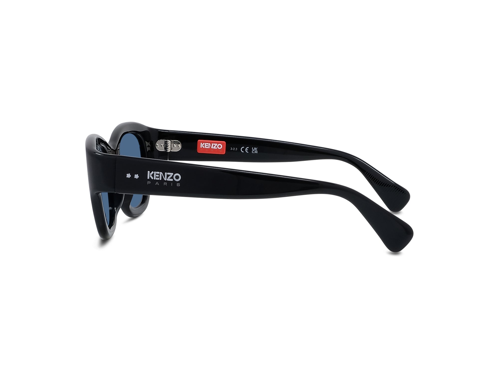 Sunglasses Boke Flower - Shiny Black  & Blue