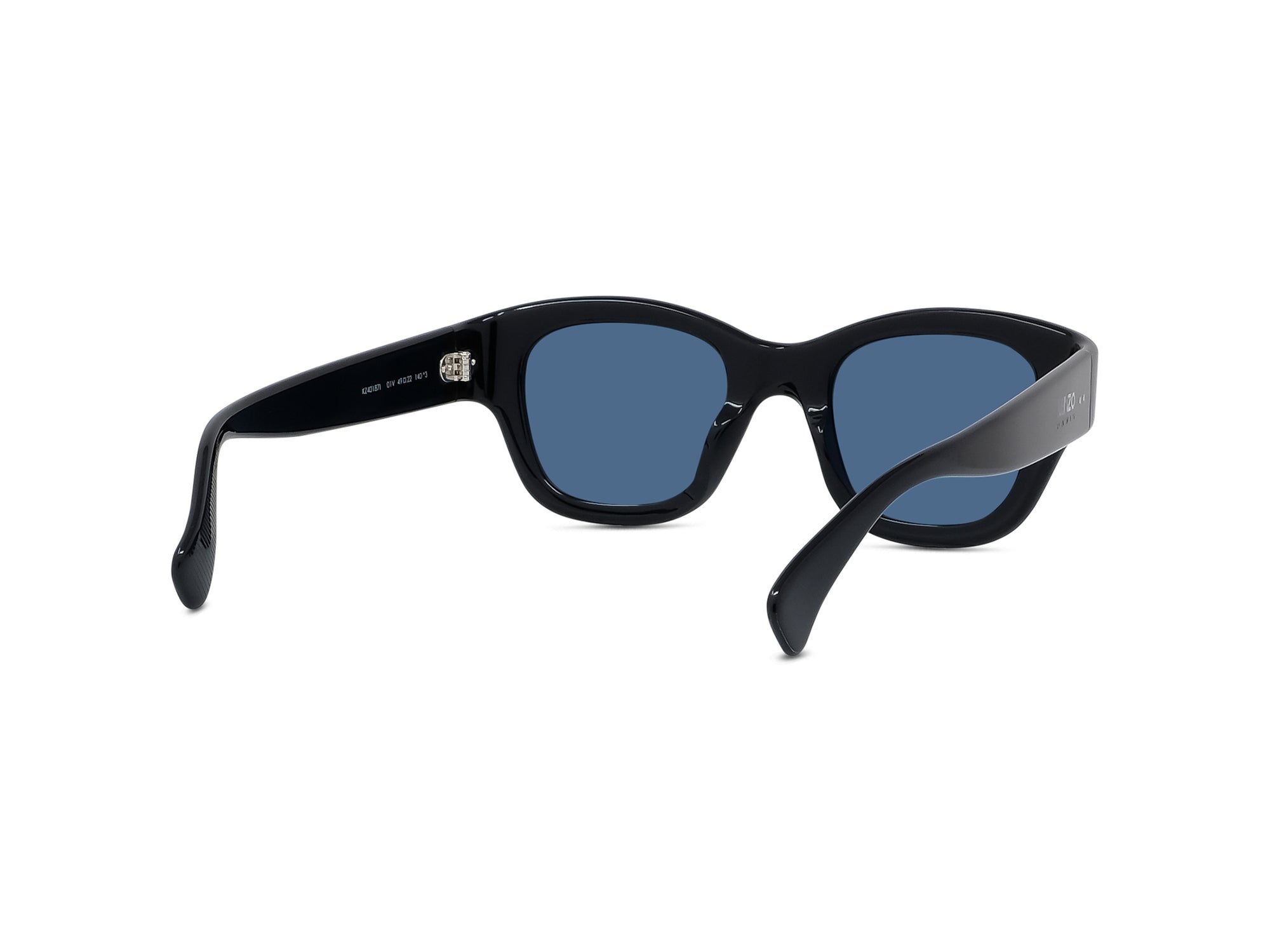 Sunglasses Boke Flower - Shiny Black  & Blue