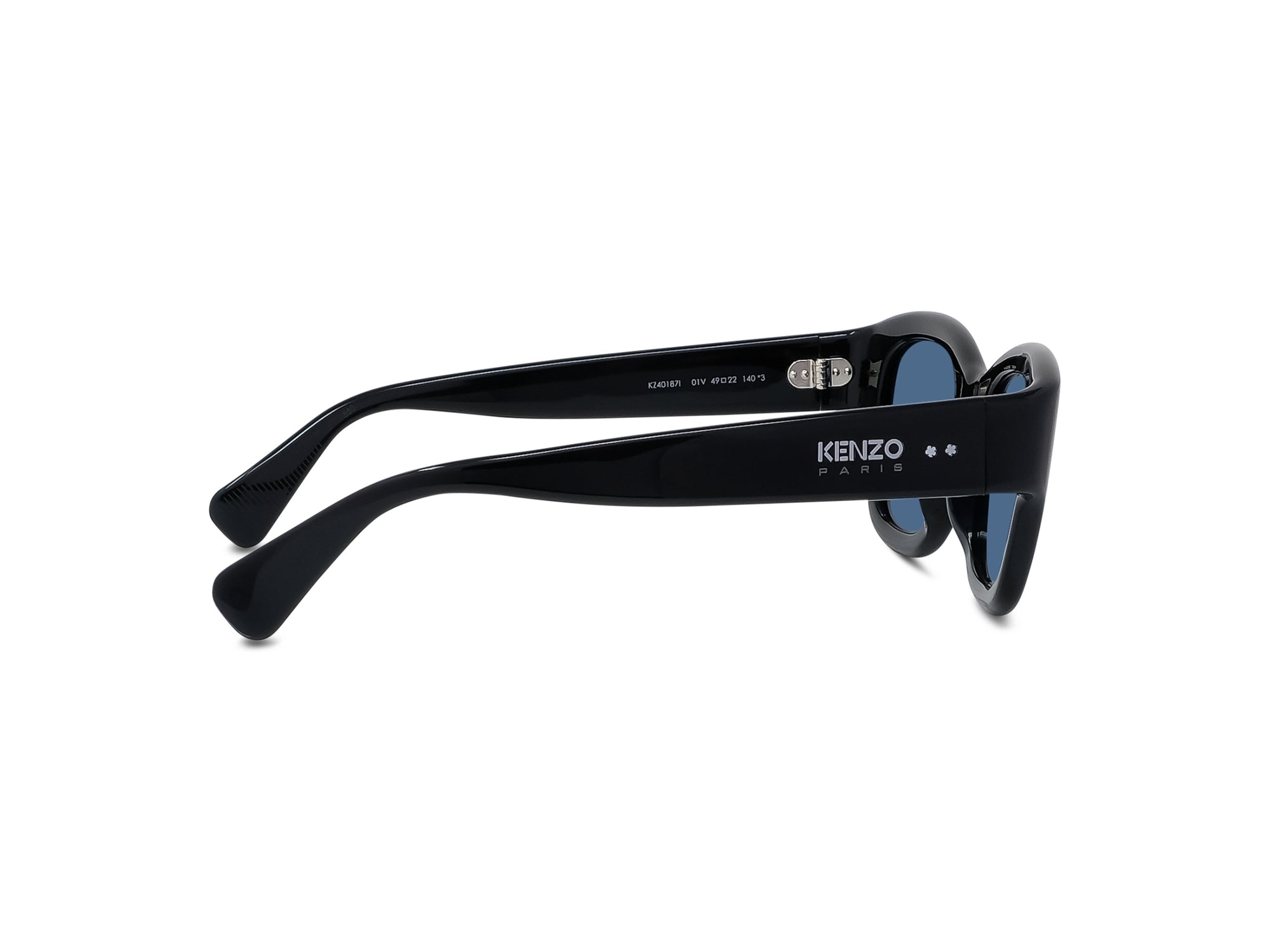 Sunglasses Boke Flower - Shiny Black  & Blue