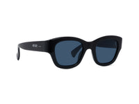 Sunglasses Boke Flower - Shiny Black  & Blue