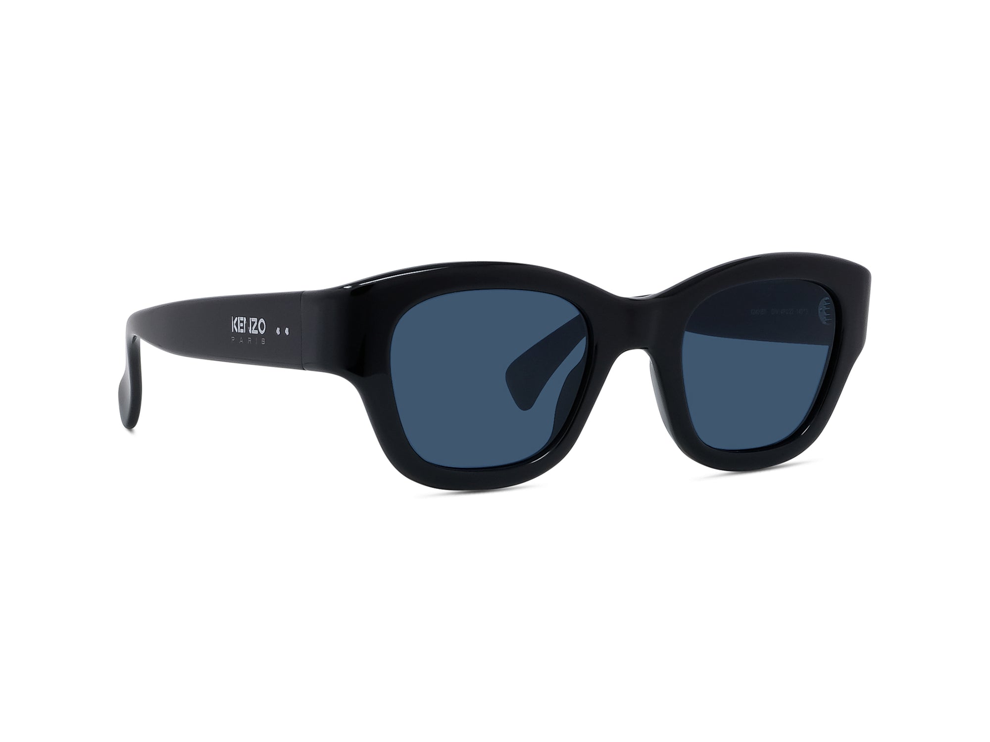 Sunglasses Boke Flower - Shiny Black  & Blue