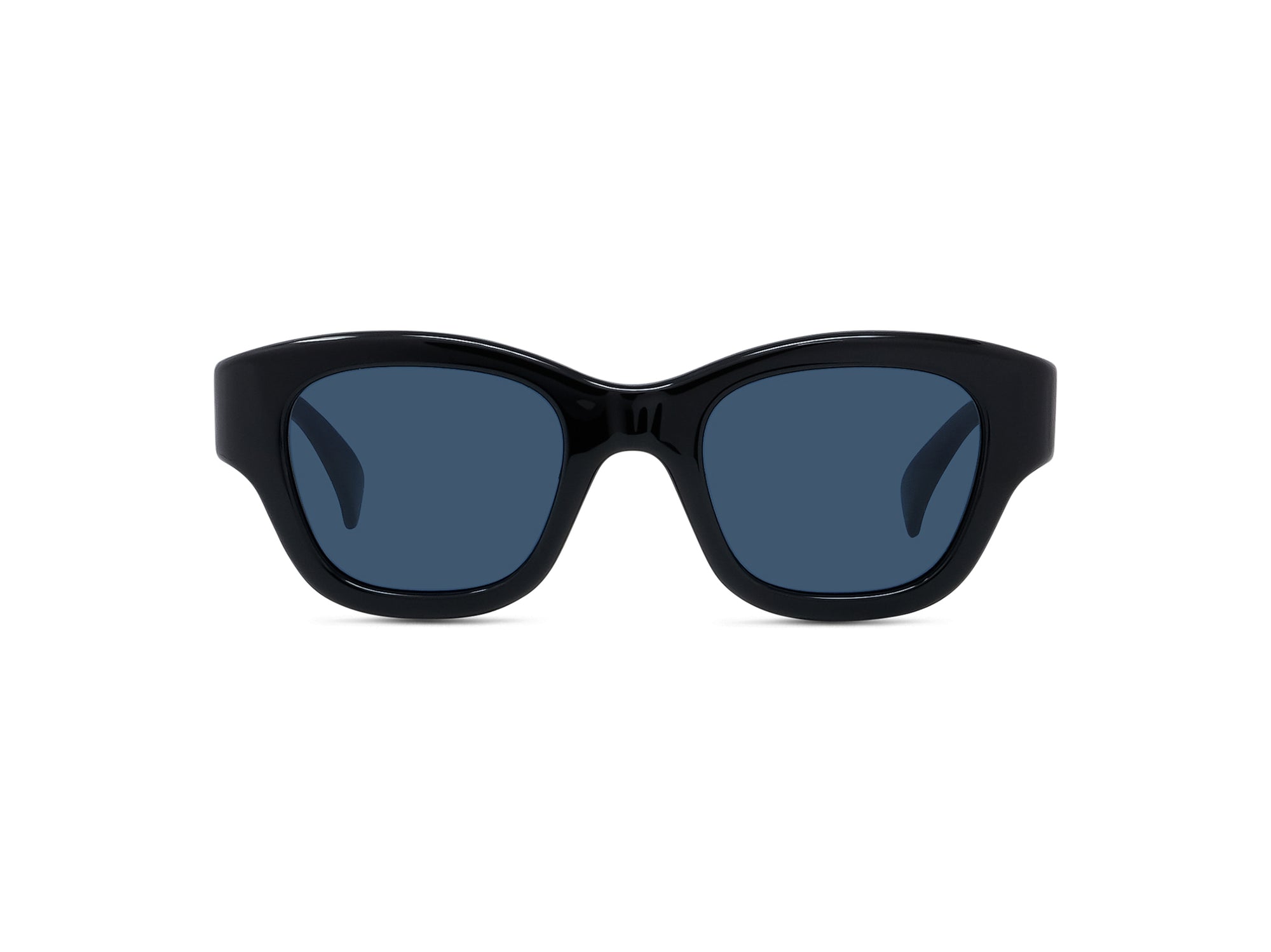 Sunglasses Boke Flower - Shiny Black  & Blue